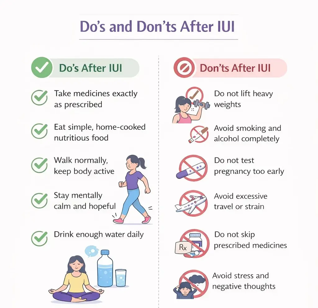 Do’s and Don’ts After IUI by PujaIVf